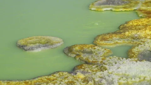 The volcanic depression of dallol Stock Footage 84650125