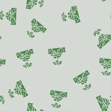 Volcanic earthquake disaster glyph vector seamless pattern 스톡 일러스트