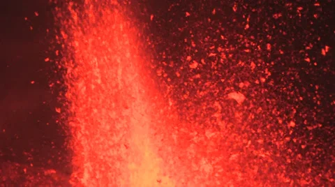 Volcanic eruption beautiful close up Stock Footage 35937625