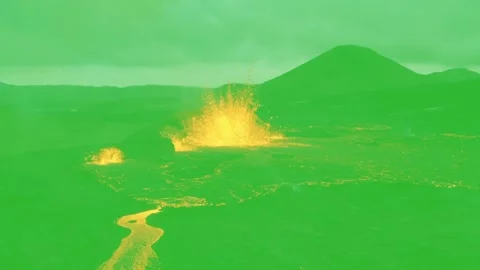 Volcanic Eruption Effect Background Stock Footage 316051163