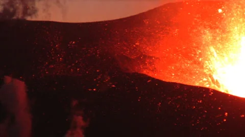 Volcanic Eruption Vídeo Stock 1002023
