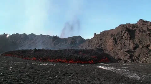 Volcanic Eruption Stock Footage 10722242