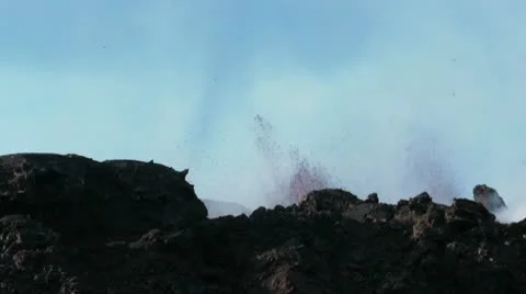 Volcanic Eruption Video stock 10722527