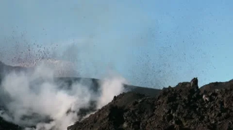 Volcanic Eruption Stock Footage 10723377