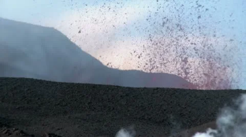 Volcanic Eruption Stock Footage 10723414