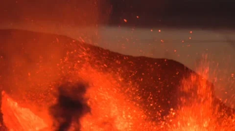 Volcanic Eruption Video stock 10723838