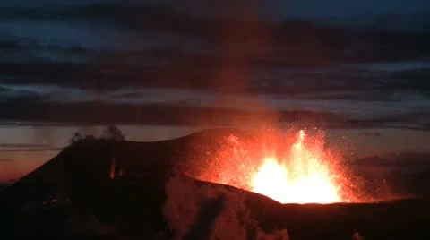 Volcanic Eruption Video stock 10724057