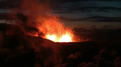 Volcanic Eruption Video stock 10724173