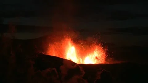 Volcanic Eruption Video stock 10724297