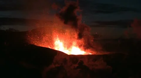 Volcanic Eruption Video stock 10724335