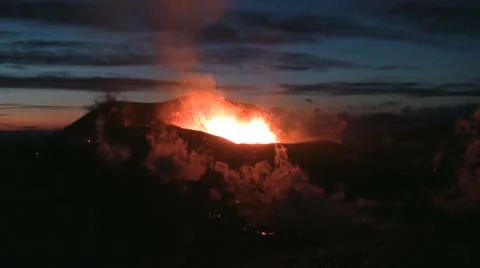 Volcanic Eruption Video stock 10724397