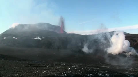 Volcanic Eruption Stock Footage 10727446