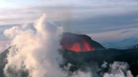 Volcanic Eruption Video stock 10727448