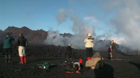 Volcanic Eruption Stock Footage 10727449