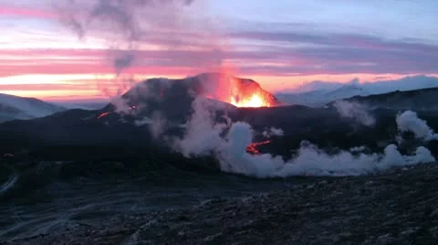 Volcanic Eruption Stock Footage 10727458
