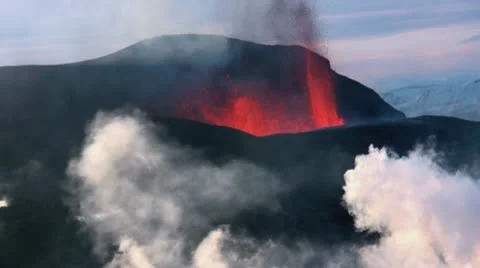 Volcanic Eruption Video stock 10727460