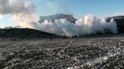 Volcanic Eruption Stock Footage 10727461