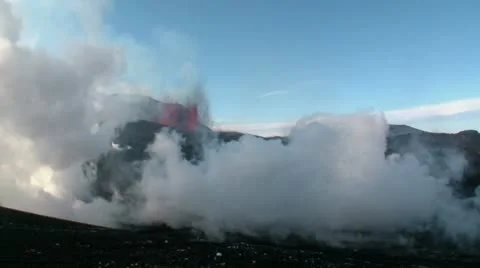 Volcanic Eruption Stock Footage 10727462