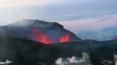 Volcanic Eruption Stock Footage 10727465