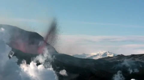 Volcanic Eruption Video stock 10727466