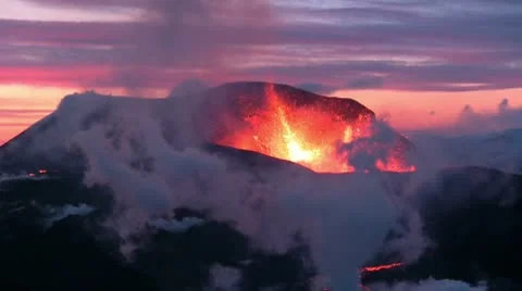Volcanic Eruption Video stock 10727471