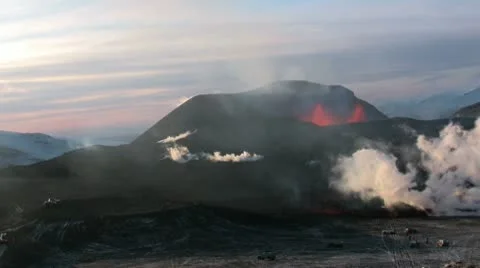 Volcanic Eruption Stock Footage 10727472