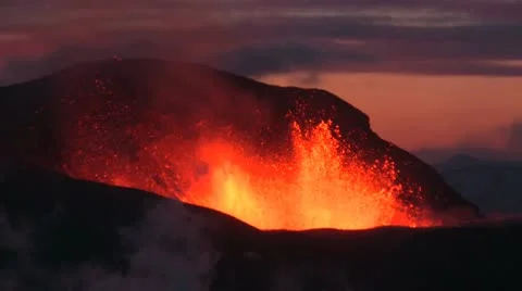 Volcanic Eruption Video stock 10727474