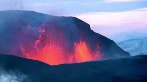 Volcanic Eruption Video stock 10727477