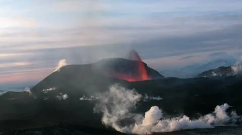 Volcanic Eruption Stock Footage 10727478