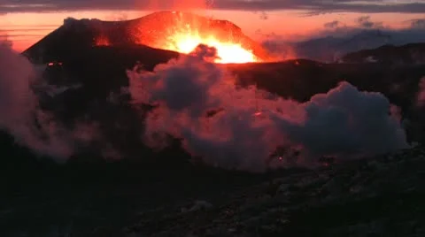 Volcanic Eruption Video stock 10727789