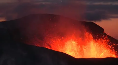 Volcanic Eruption Video stock 10728297