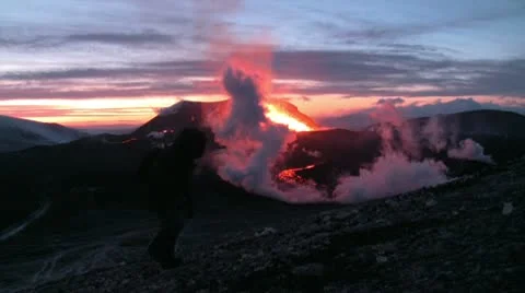 Volcanic Eruption Video stock 10728306