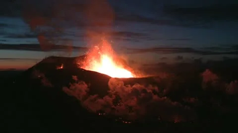 Volcanic Eruption Video stock 10728566