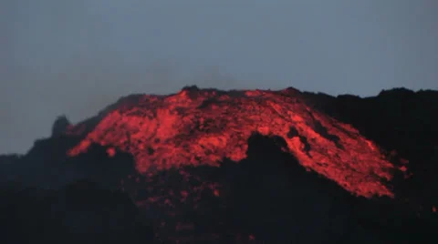 Volcanic eruption Stock Footage 35934230