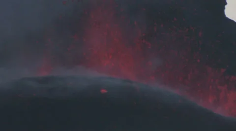 Volcanic eruption Stock Footage 35934277