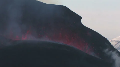 Volcanic eruption Stock Footage 35934426