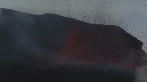 Volcanic eruption Stock Footage 35934650