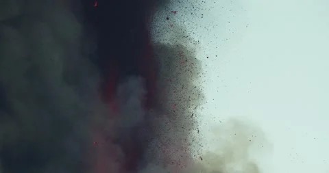 Volcanic eruption Stock Footage 162344892