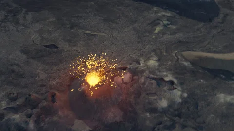 Volcanic eruption Stock Footage 194403611