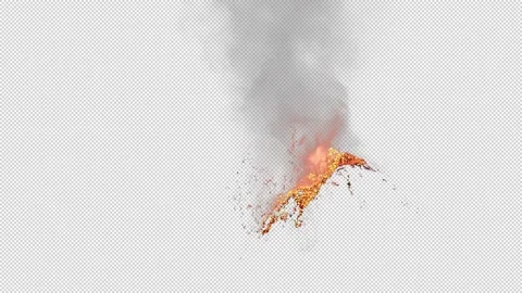 Volcanic Eruption Vídeo Stock 233073013