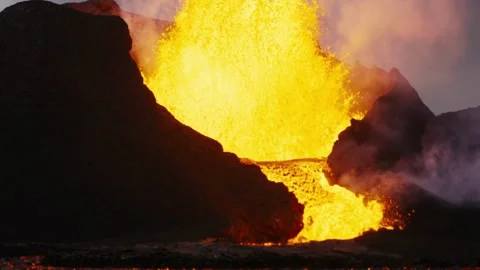 Volcanic Eruption Stock Footage 276691864