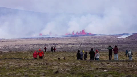 Volcanic eruption Video stock 283733450