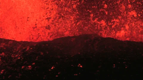 Volcanic eruption Iceland Stock Footage 35933925
