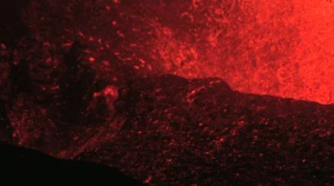 Volcanic eruption Iceland Stock Footage 35934533