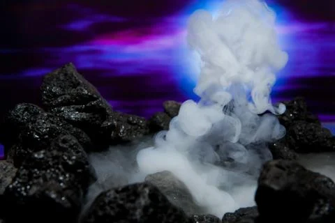 Volcanic eruption Stock Photos