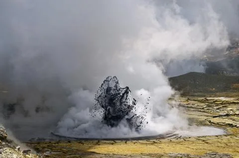 Volcanic eruption Stock Photos