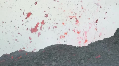 Volcanic erupts Stock Footage 42260327