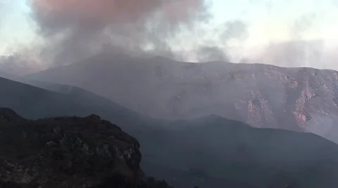 Volcanic explosions Stock Footage 48694342