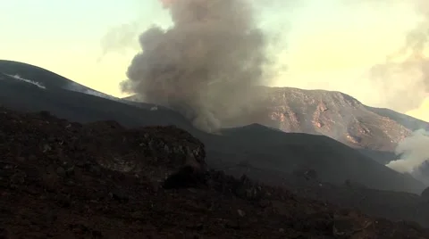 Volcanic explosions Stock Footage 48700909