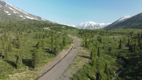 Volcanic Field Road Stock Footage 289477193
